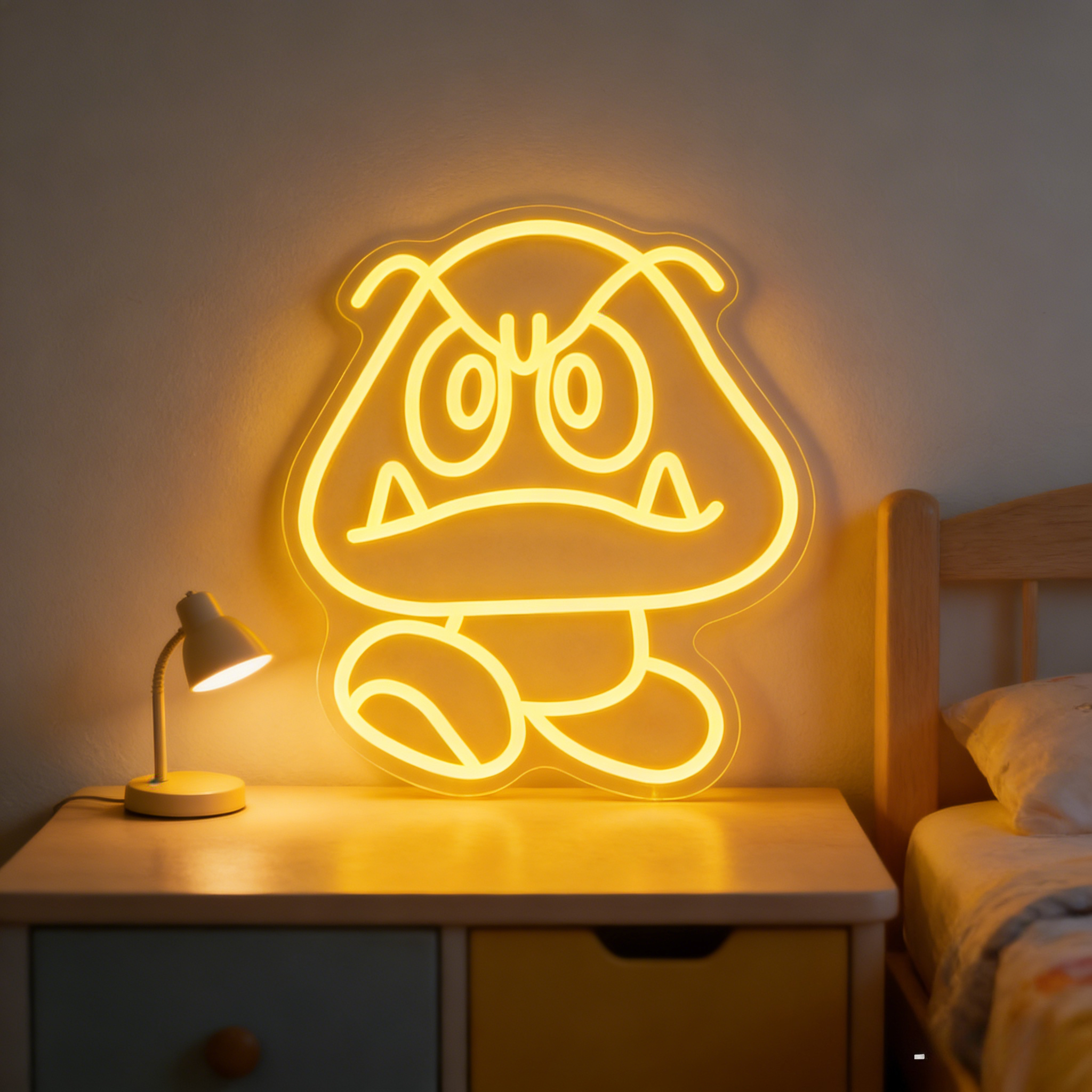 Party Games Night - Cute Monster Neon Light LED Dimmable