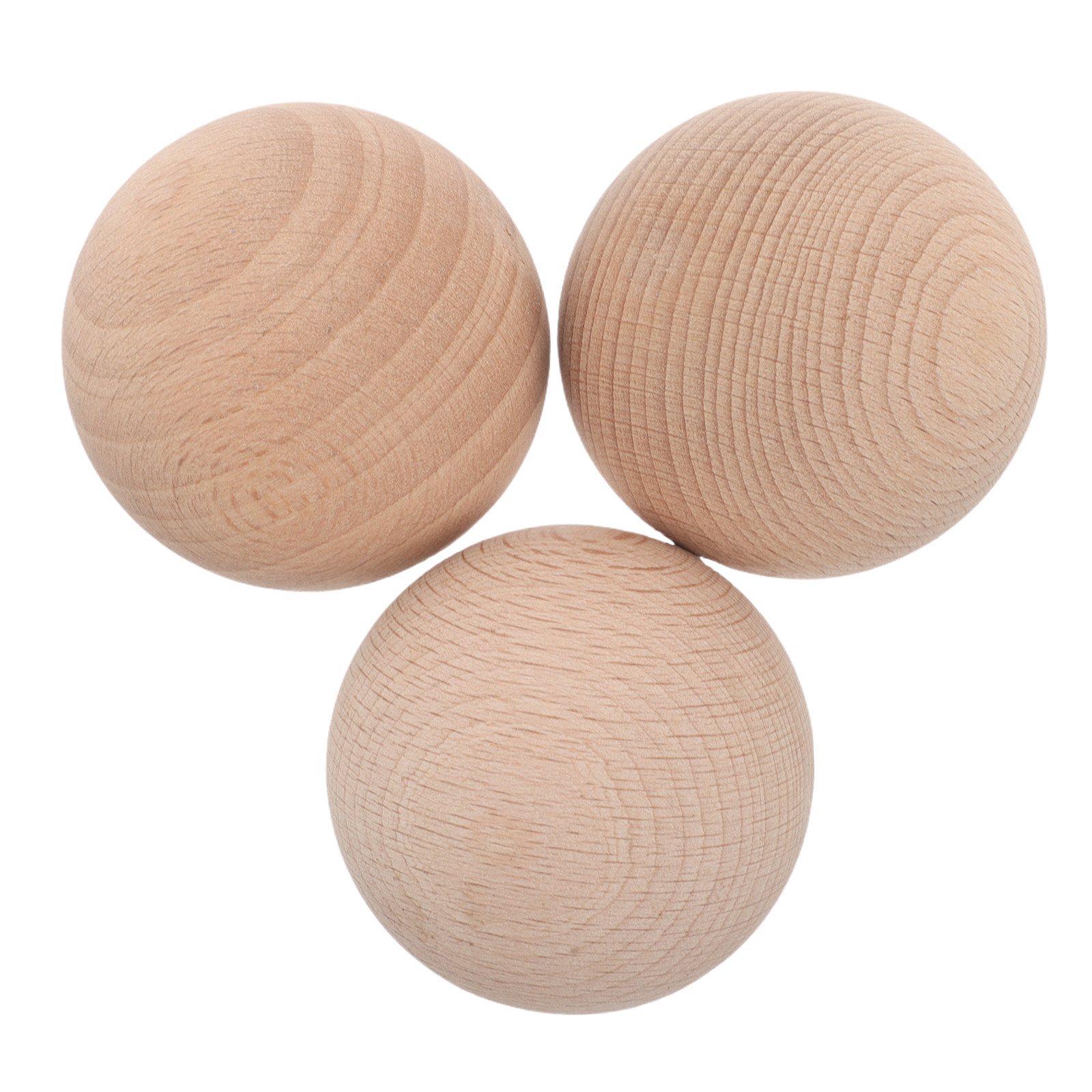Croquet Set Lawn - 3Pcs Solid Beech Wood Golf Croquet