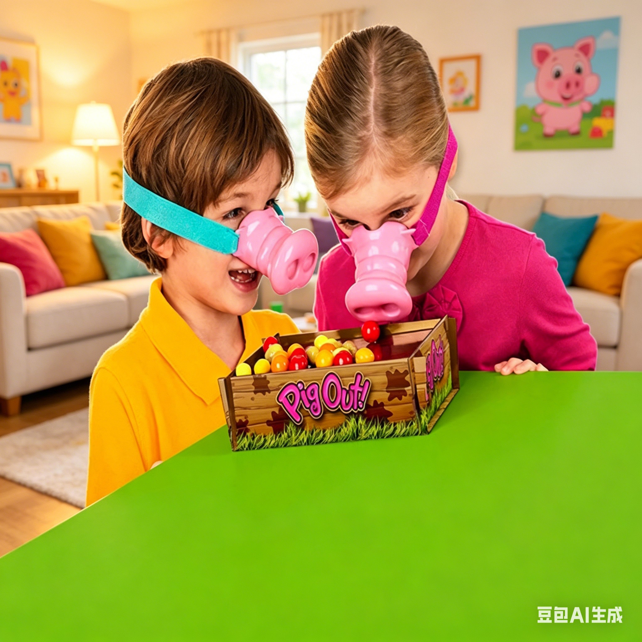 Party Games Elimination - Pig Nose Game Funny Action Board