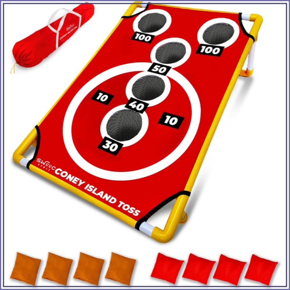 Cornhole Board Set - Coney Island Toss™ Arcade Cornhole Board
