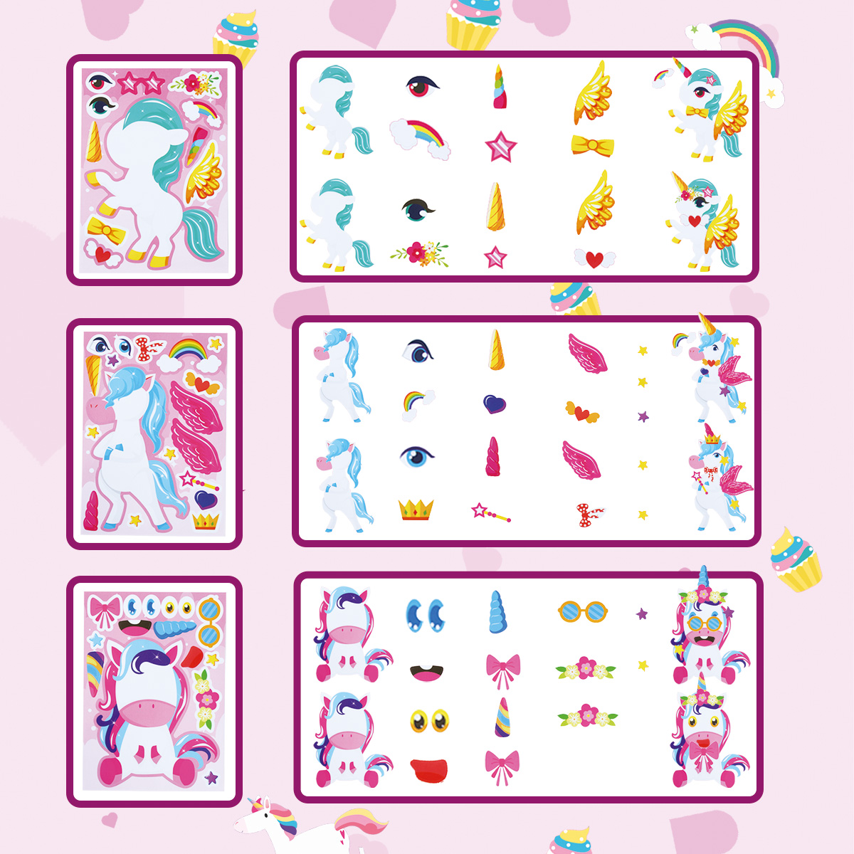 12Sheets Rainbow Horse  DIY Pu - Party Games Adult Birthday review and price
