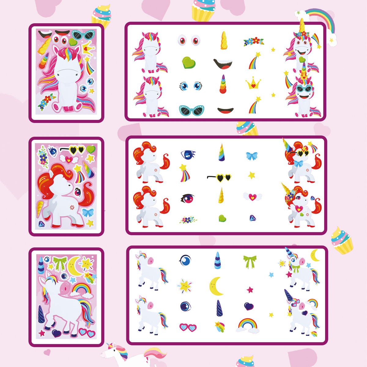 12Sheets Rainbow Horse  DIY Pu - Party Games Adult Birthday review and price