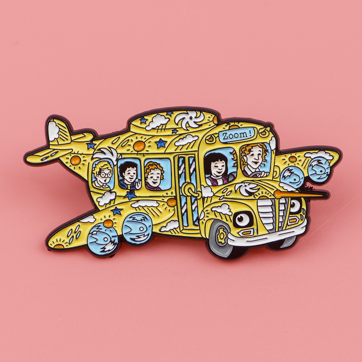 Funny School Bus Enamel Pin Ba - Party Games Bus review and price