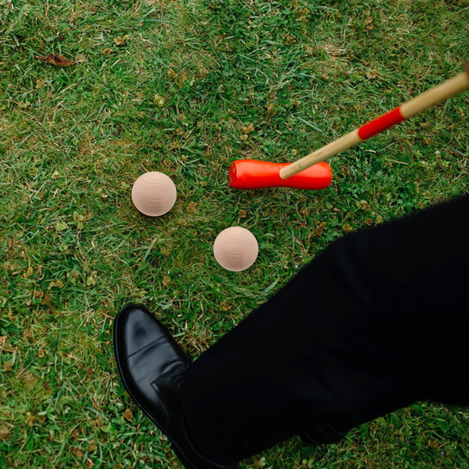 3Pcs Beech Wood Golf Croquet B - Croquet Set Lawn review and price