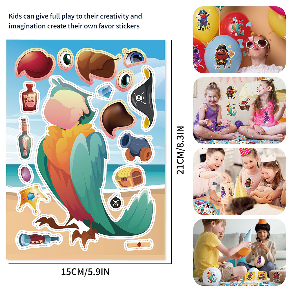 8/16Sheets Cool Pirate Ship Pu - Party Games Phone review and price