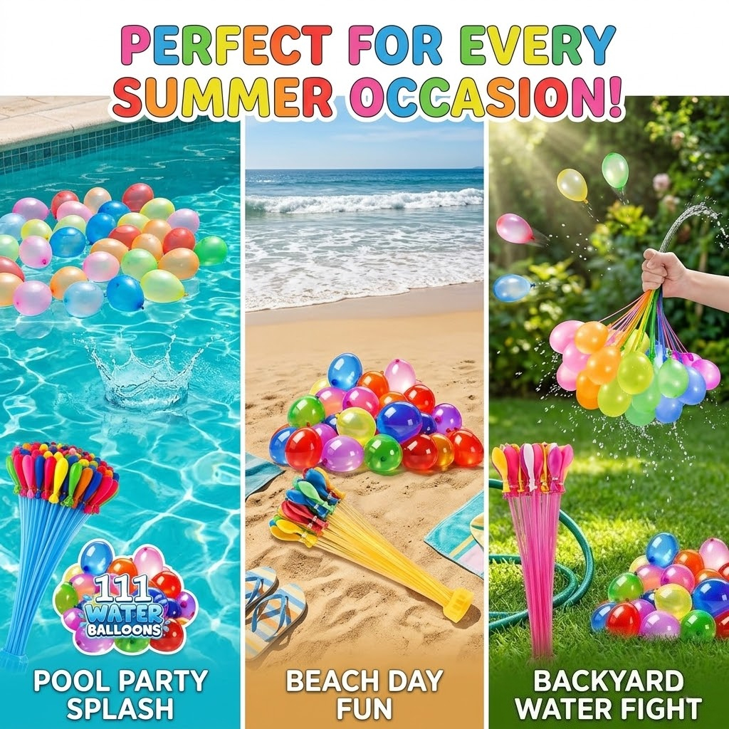 111Pcs Quick Fill Water Balloo - Quick Games Party review and price