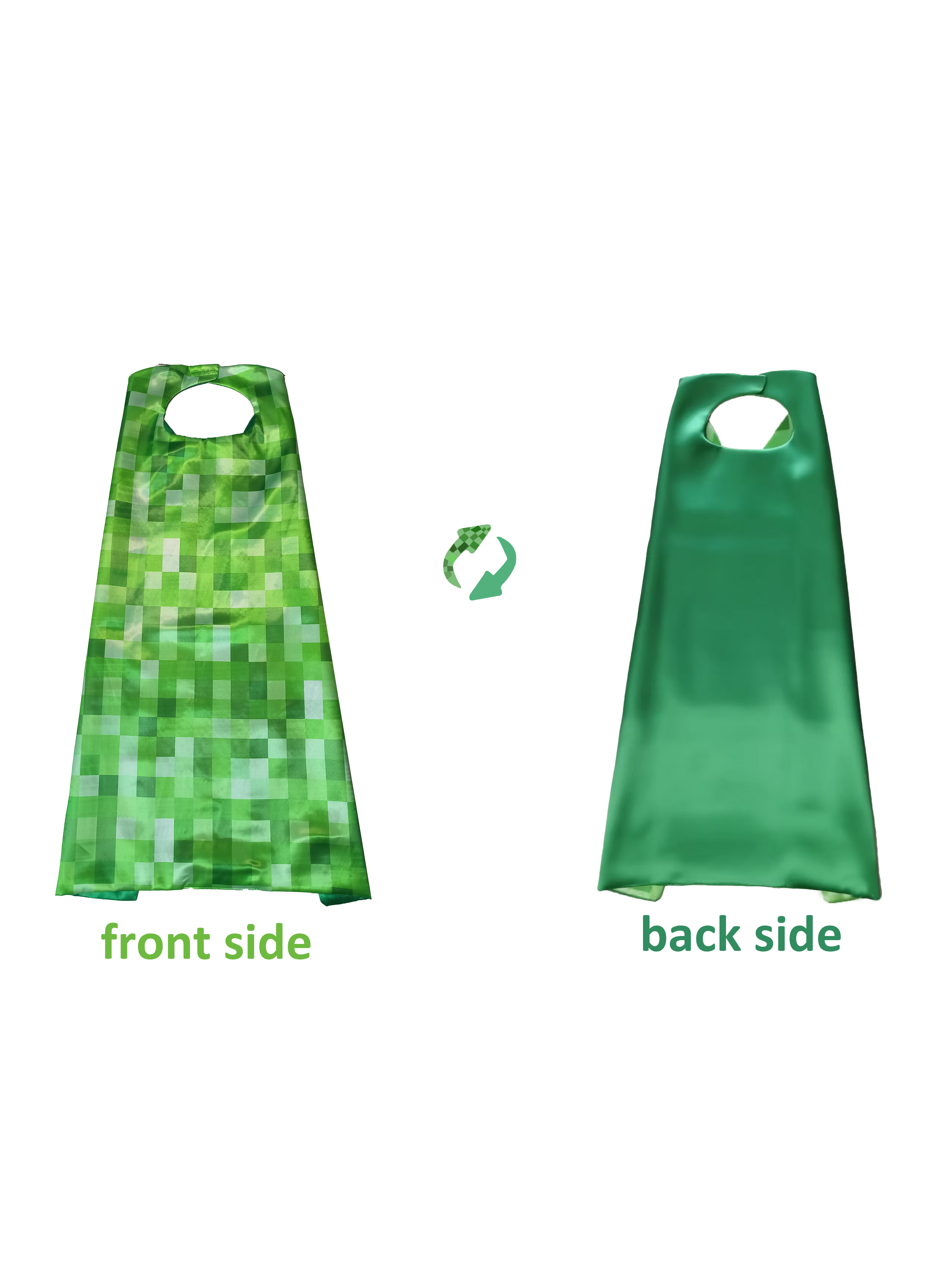 Green Pixelated Plaid Cape & M - Party Games Minecraft review and price