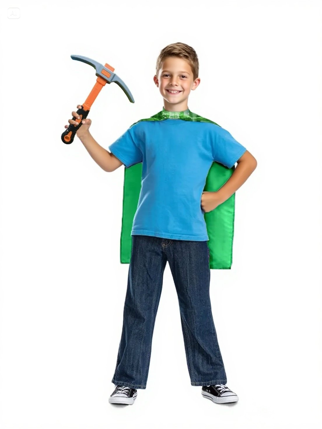 Green Pixelated Plaid Cape & M - Party Games Minecraft review and price