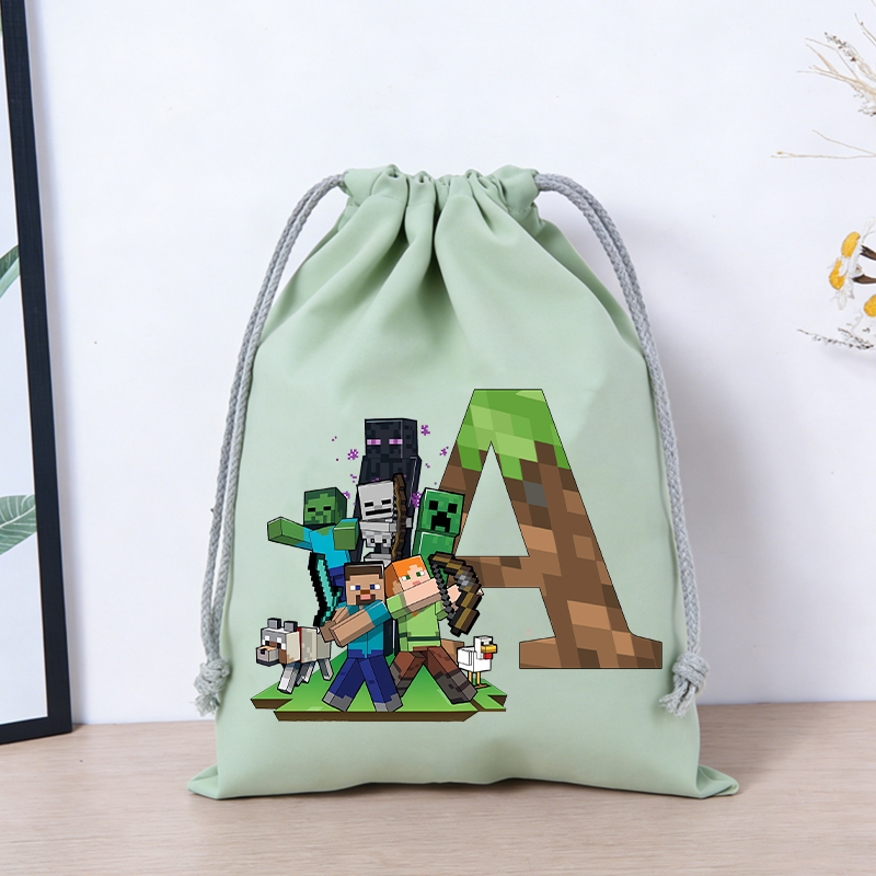 Hot Pixel Game Drawstring Bag  - Party Games Minecraft review and price