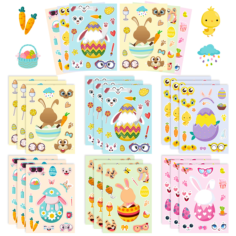 6/12Sheets Cute Easter Rabbit  - Party Games Phone review and price