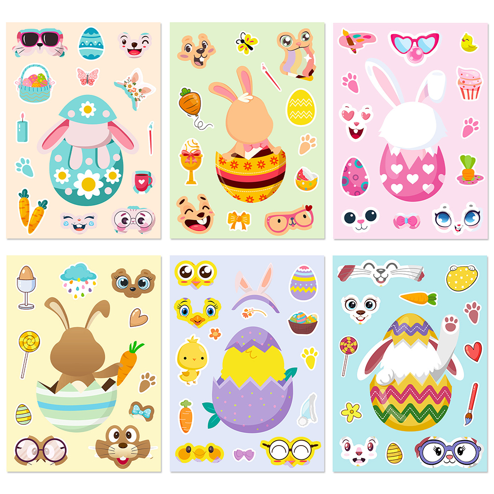 6/12Sheets Cute Easter Rabbit  - Party Games Phone review and price