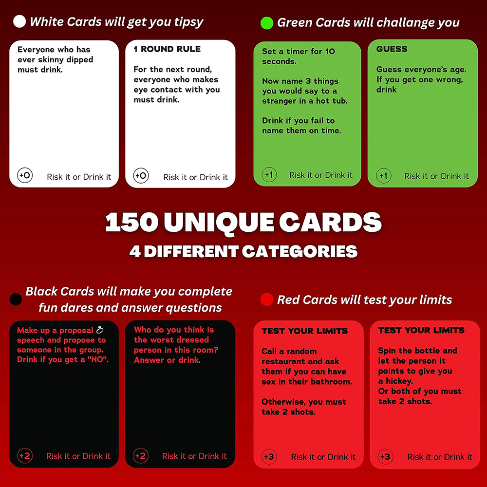 Risk It Or Drink It Fun Party  - Party Games Adults Drinking review and price