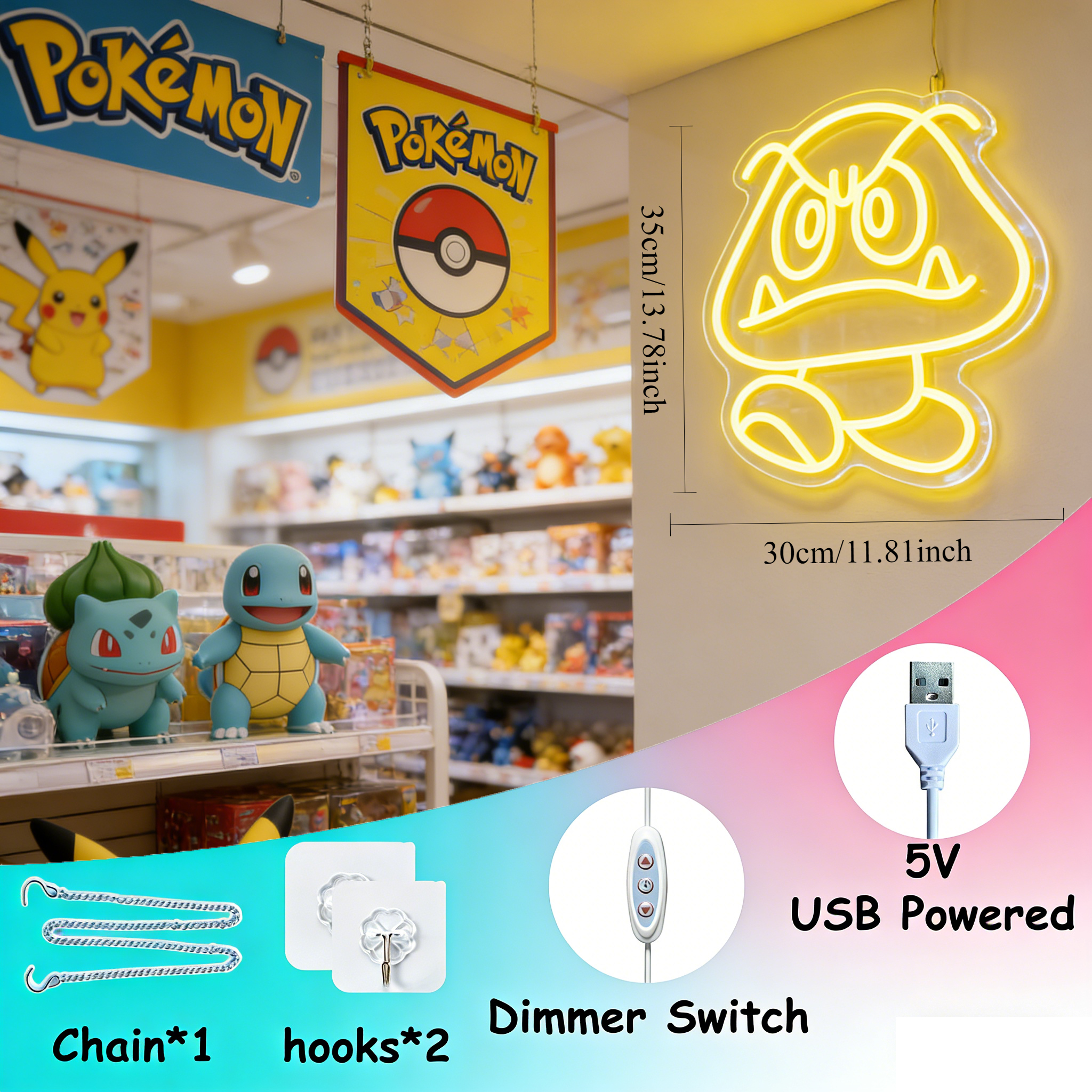 Cute Monster Neon Light LED Di - Party Games Night review and price