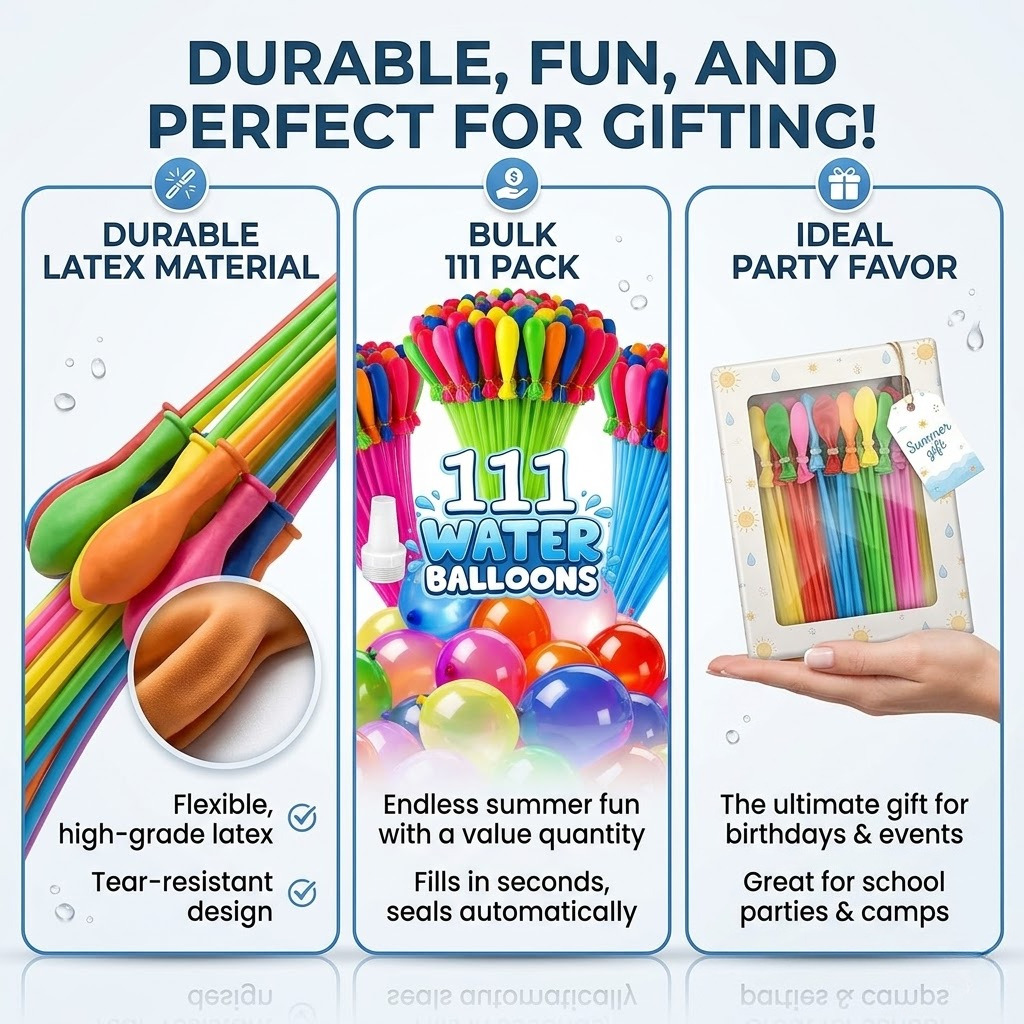 111Pcs Quick Fill Water Balloo - Quick Games Party review and price