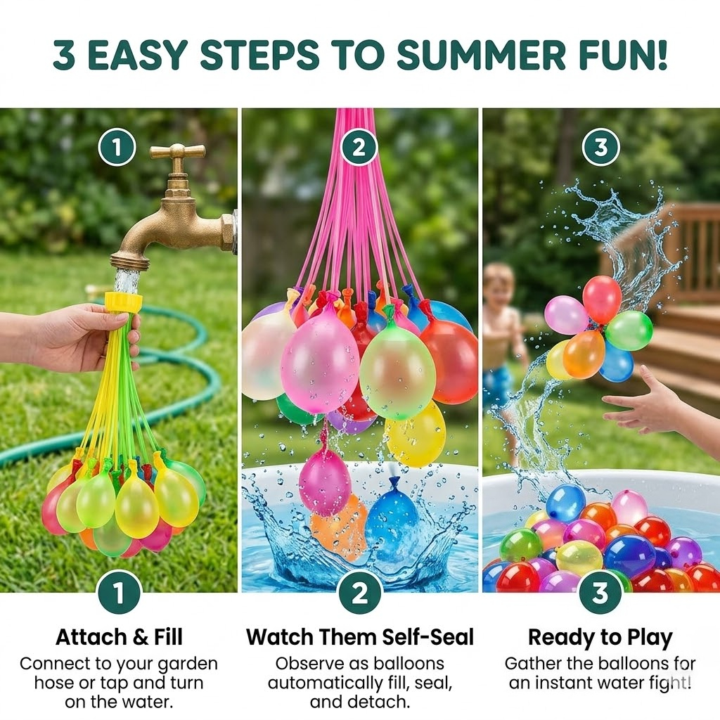 111Pcs Quick Fill Water Balloo - Quick Games Party review and price