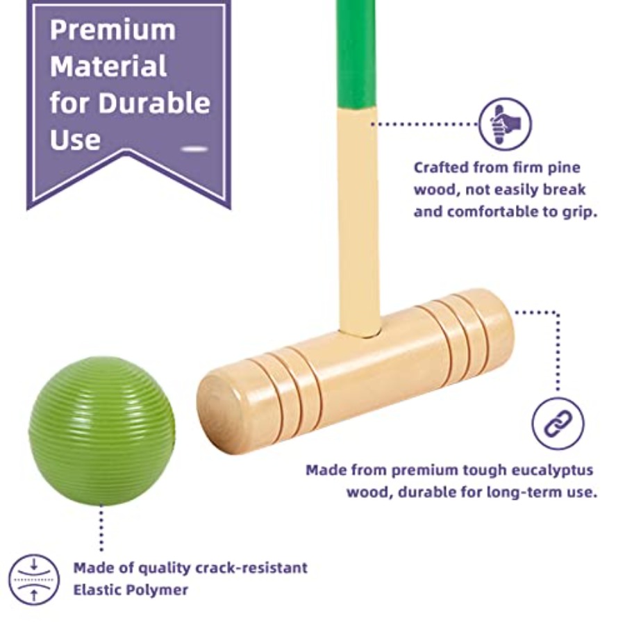 32In Six Player Croquet Set wi - Croquet Set Lawn review and price