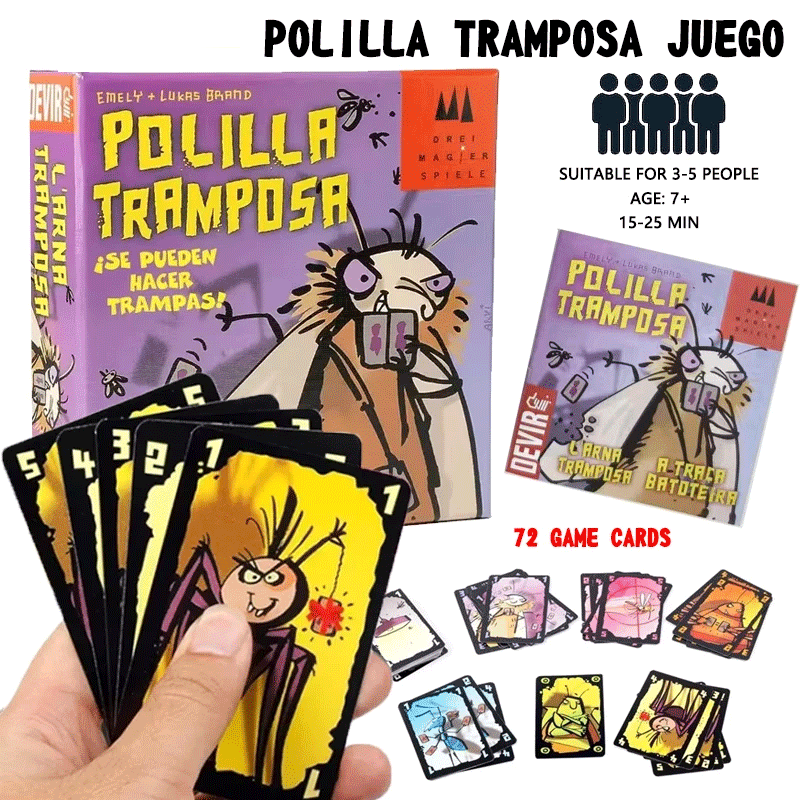 Cheating Moth Spanish Card Gam - Party Games Juegos De Mesa review and price