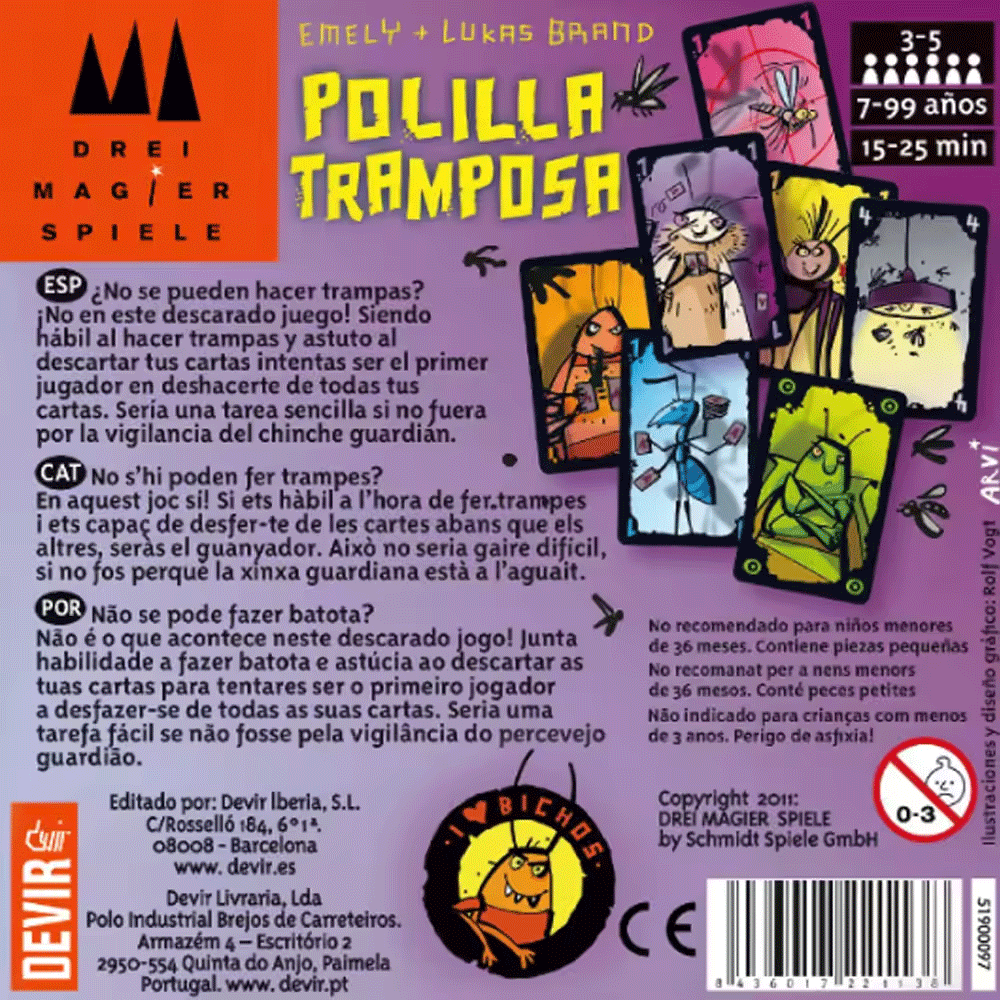 Cheating Moth Spanish Card Gam - Party Games Juegos De Mesa review and price