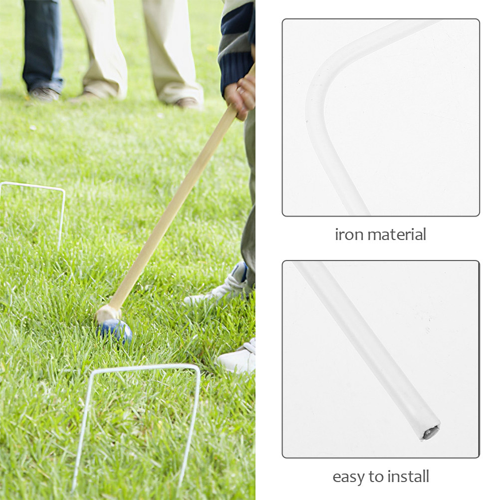 8Pcs Croquet Metal Wickets Hoo - Croquet Set Lawn review and price