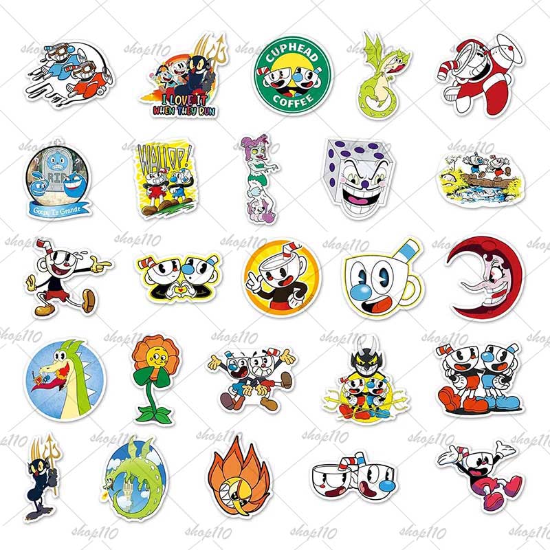 Cuphead Sticker Boy Game Gift  - Party Games Phone review and price