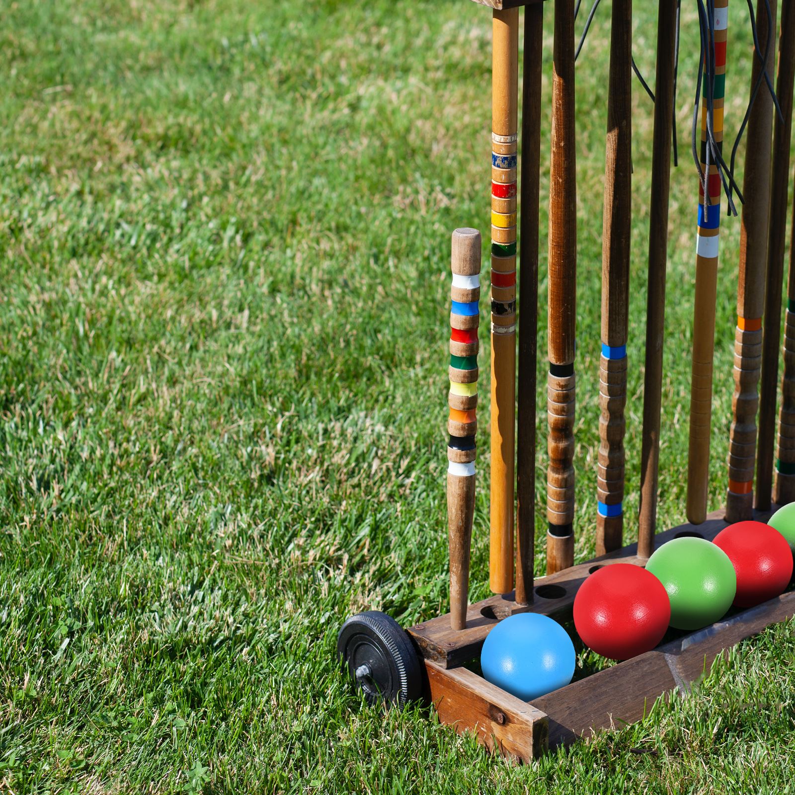6Pcs Croquet Wooden Ball Set C - Croquet Set Lawn review and price