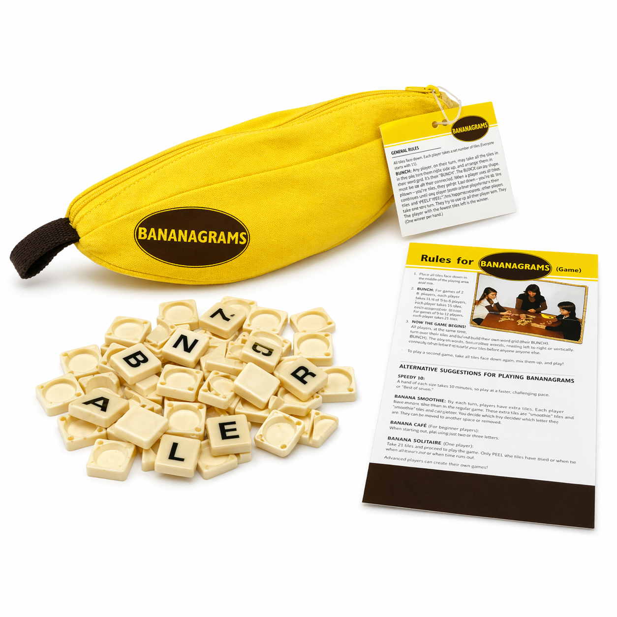 Banana-Shaped Word Tile Game w - Party Games Night review and price