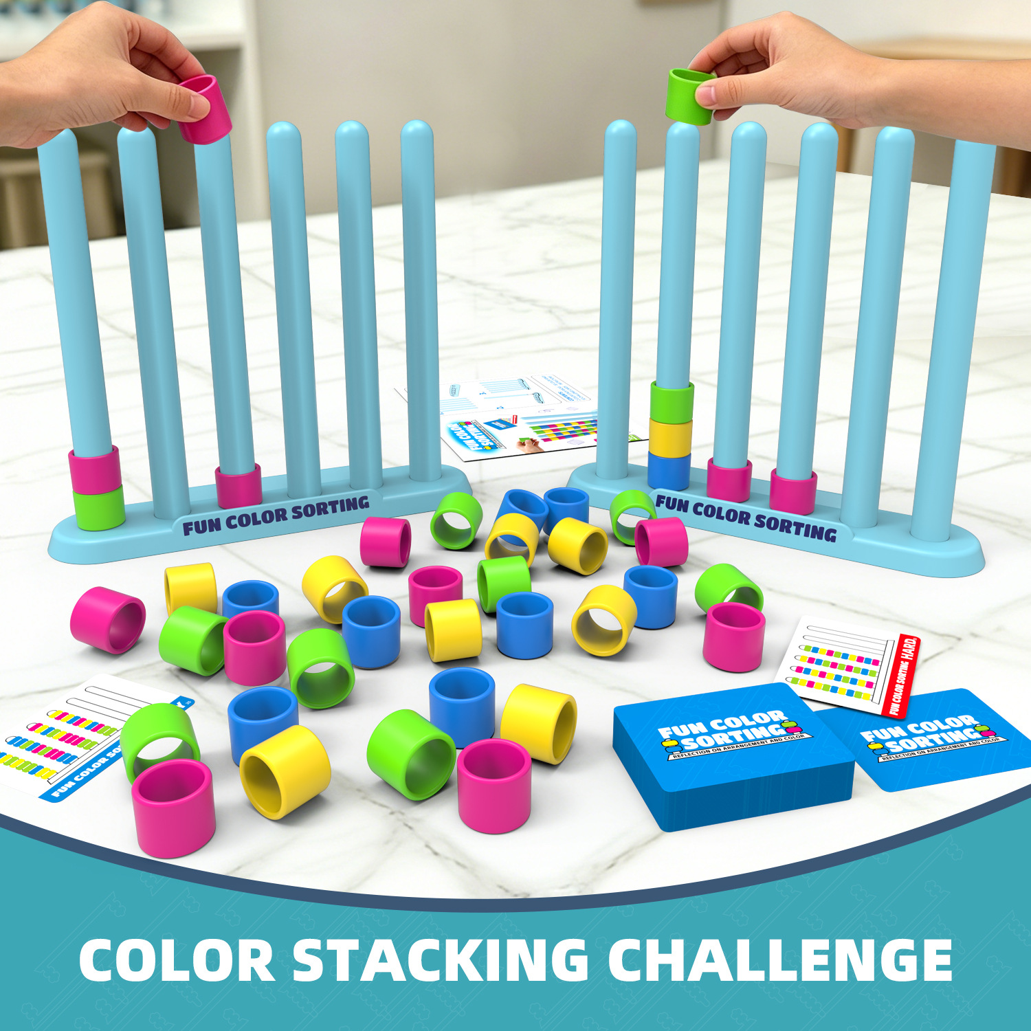 Color Stack Challenge Game-Fas - Quick Games Party review and price