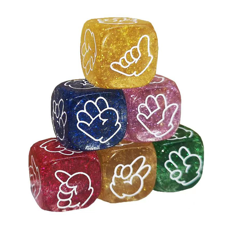 5PCS Rock Paper Scissors Dice  - Party Games Juegos De Mesa review and price