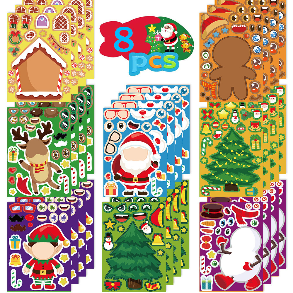 Kawaii Christmas Puzzle Sticke - Party Games Instagram review and price