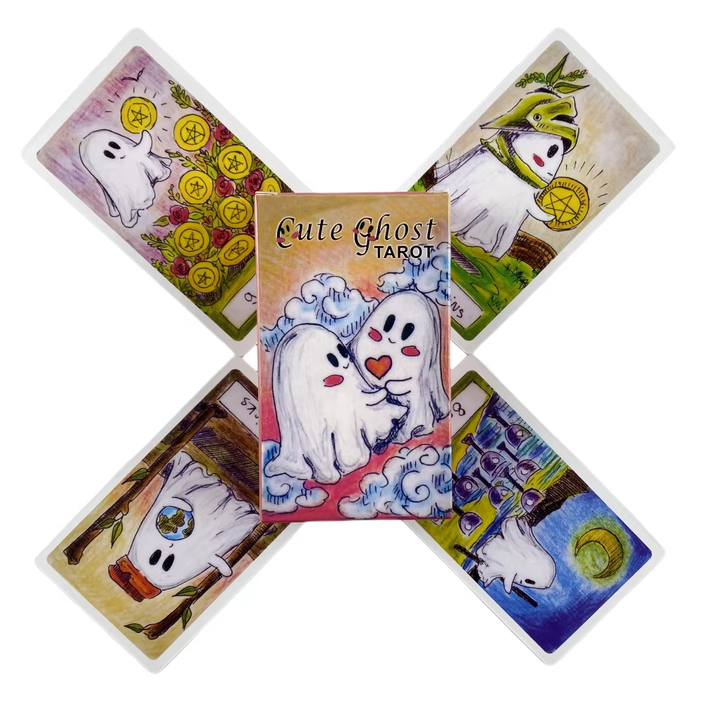 Cute Ghost Tarot Deck Toy Set  - Party Games Adult Birthday review and price