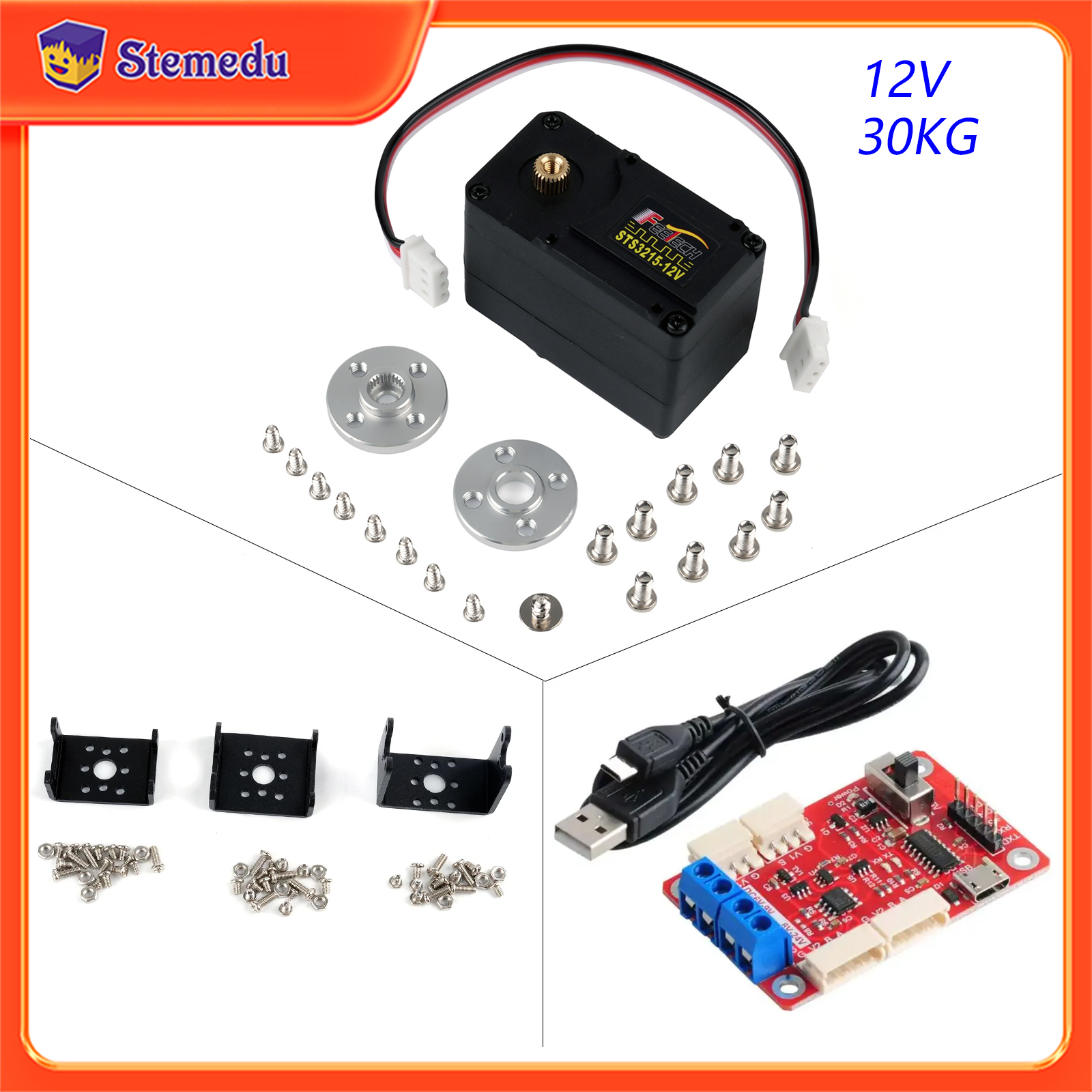 Feetech STS3215 12V 30KG High  - Party Games Bus review and price