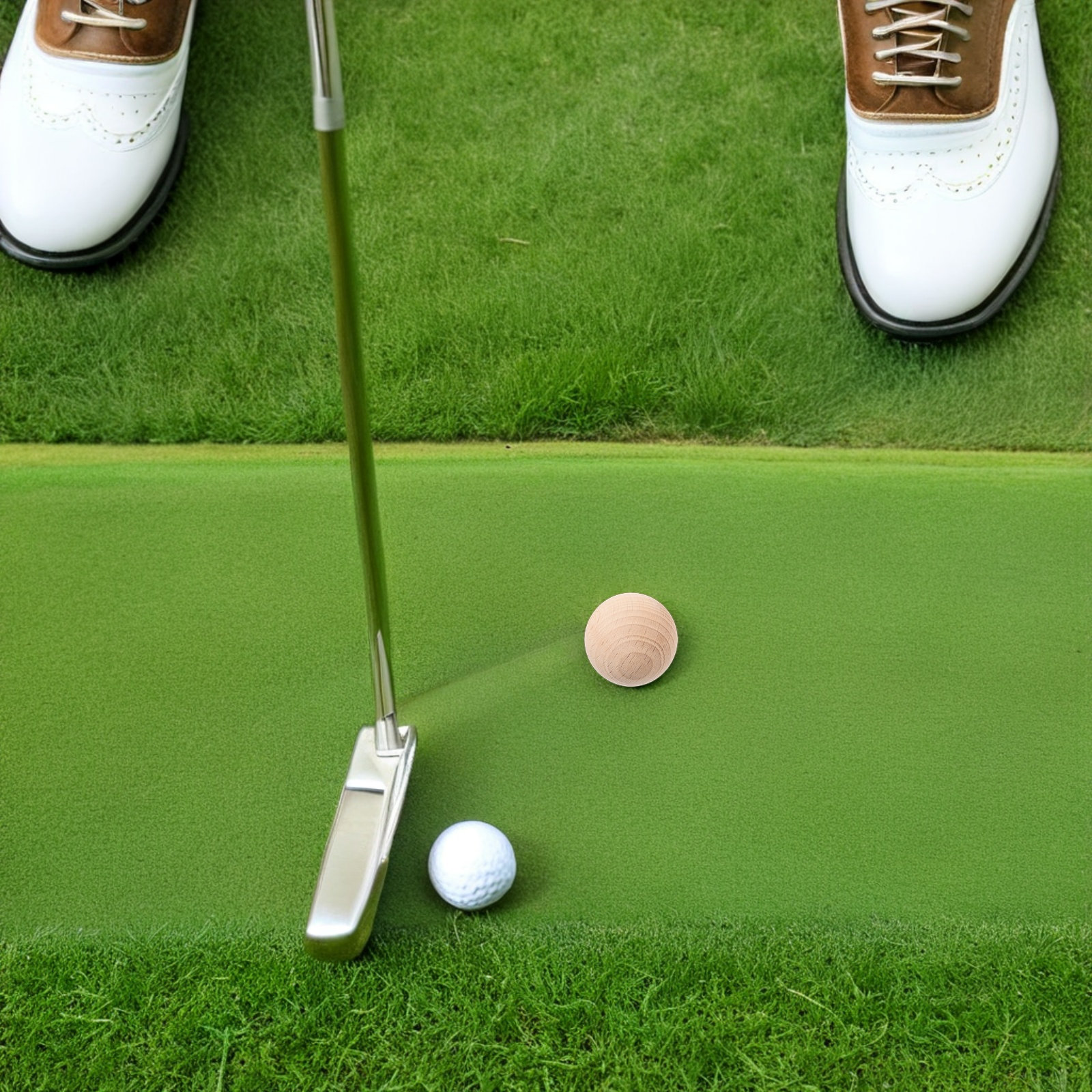Natural Wooden Croquet Ball 7. - Croquet Set Lawn review and price