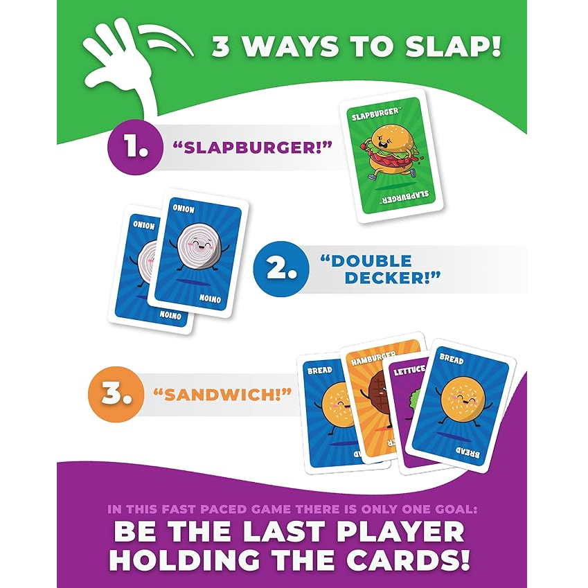 Slapburger Card Game – Fast-Pa - Quick Games Party review and price