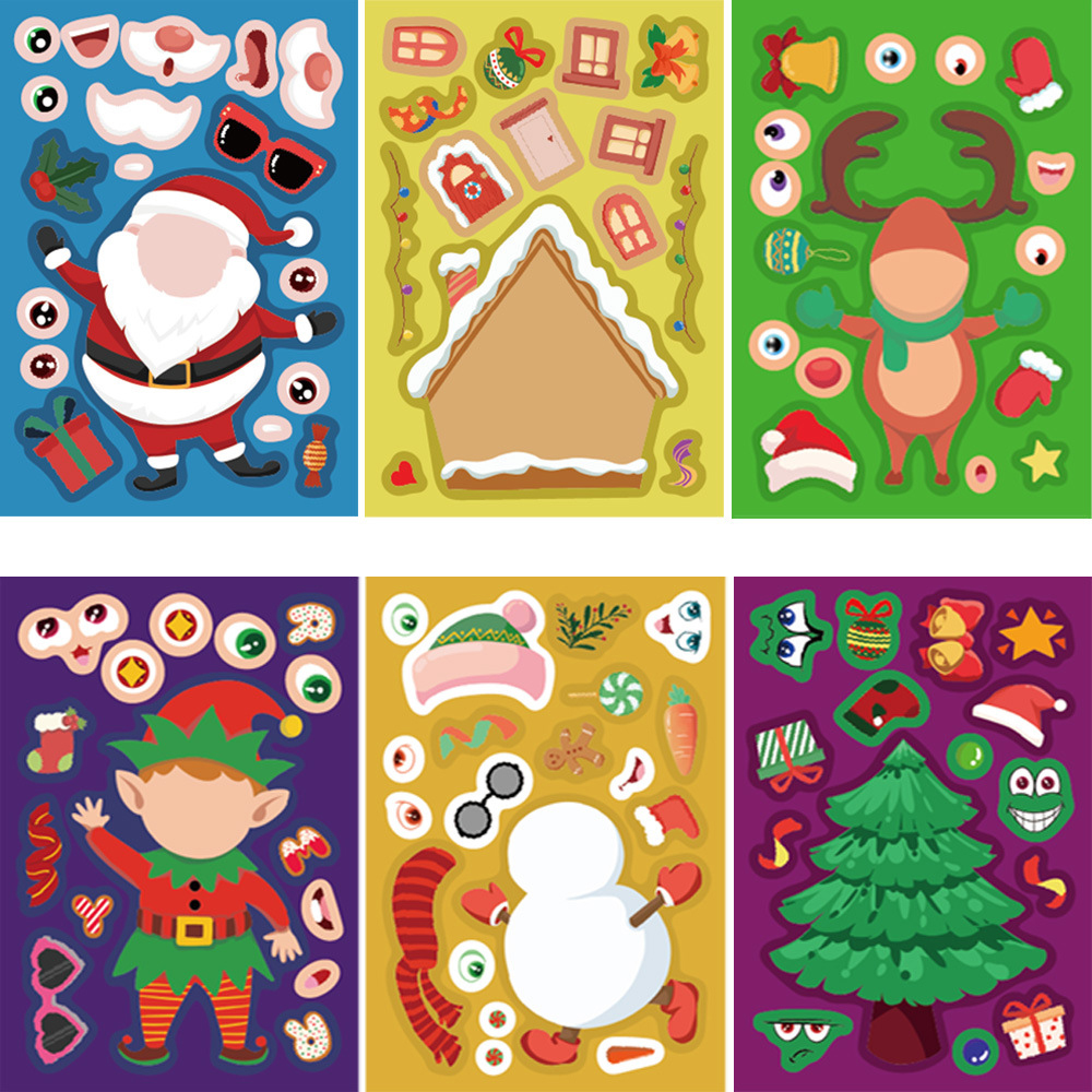 8/16Sheets Cartoon Christmas M - Party Games Instagram review and price