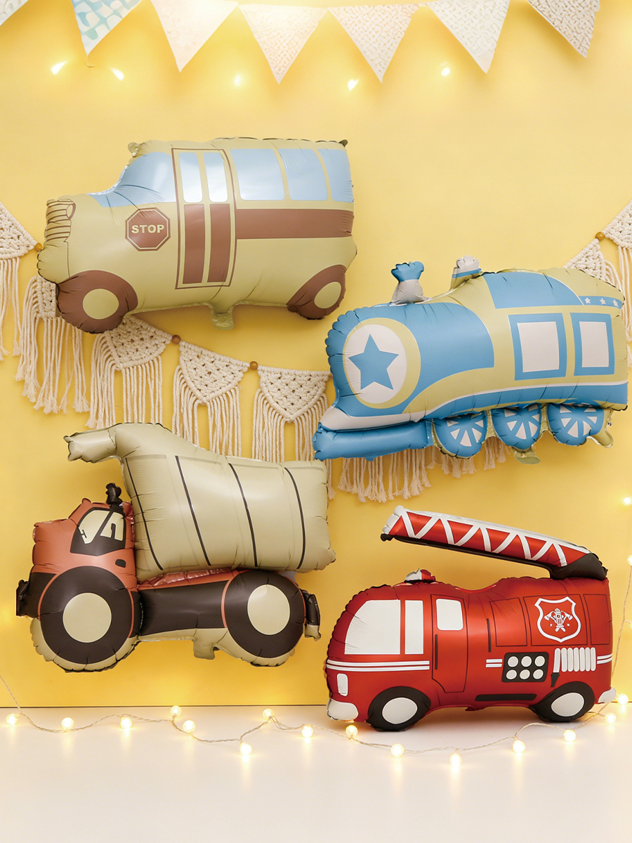 Cartoon Car Balloon, Fire Engi - Party Games Bus review and price