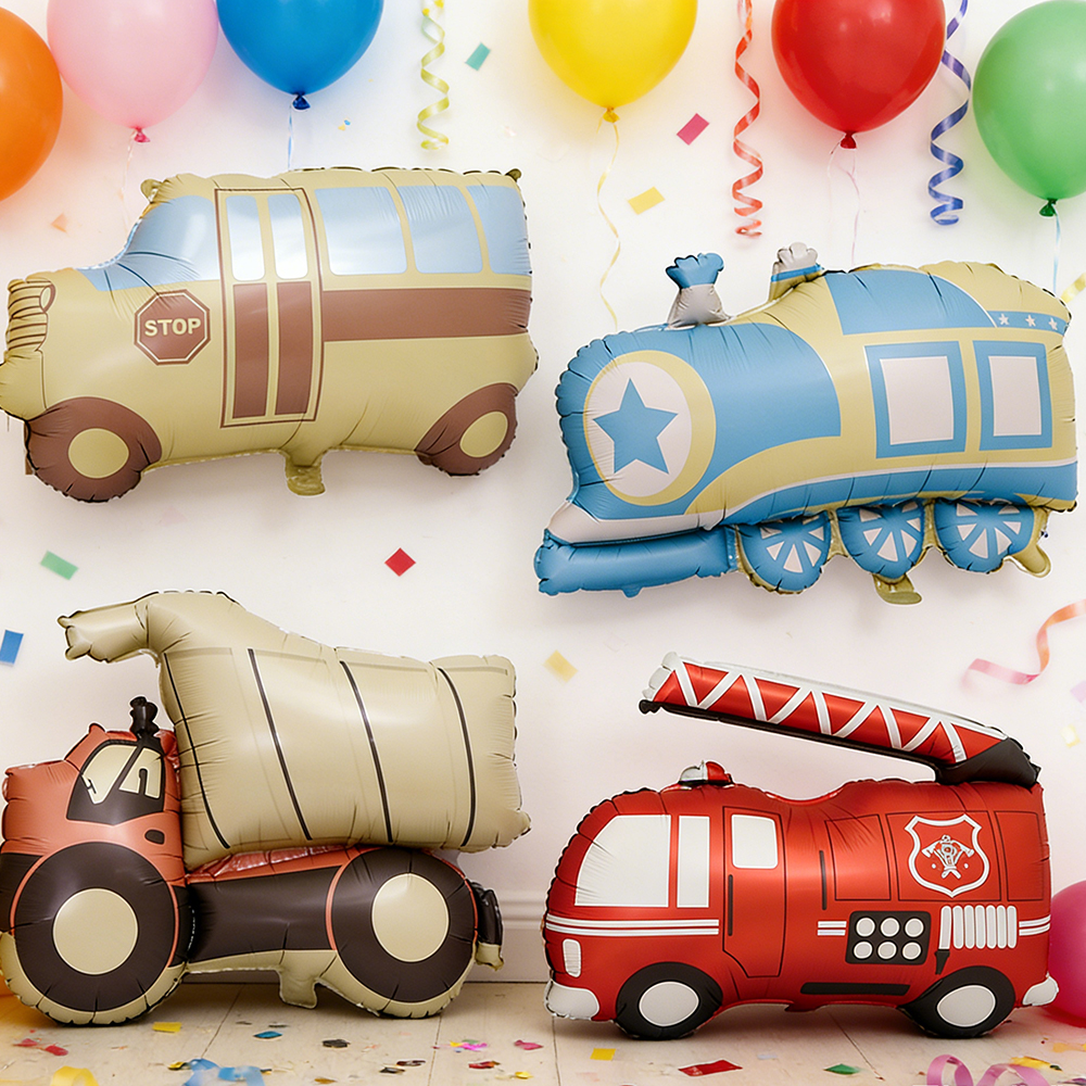 Cartoon Car Balloon, Fire Engi - Party Games Bus review and price