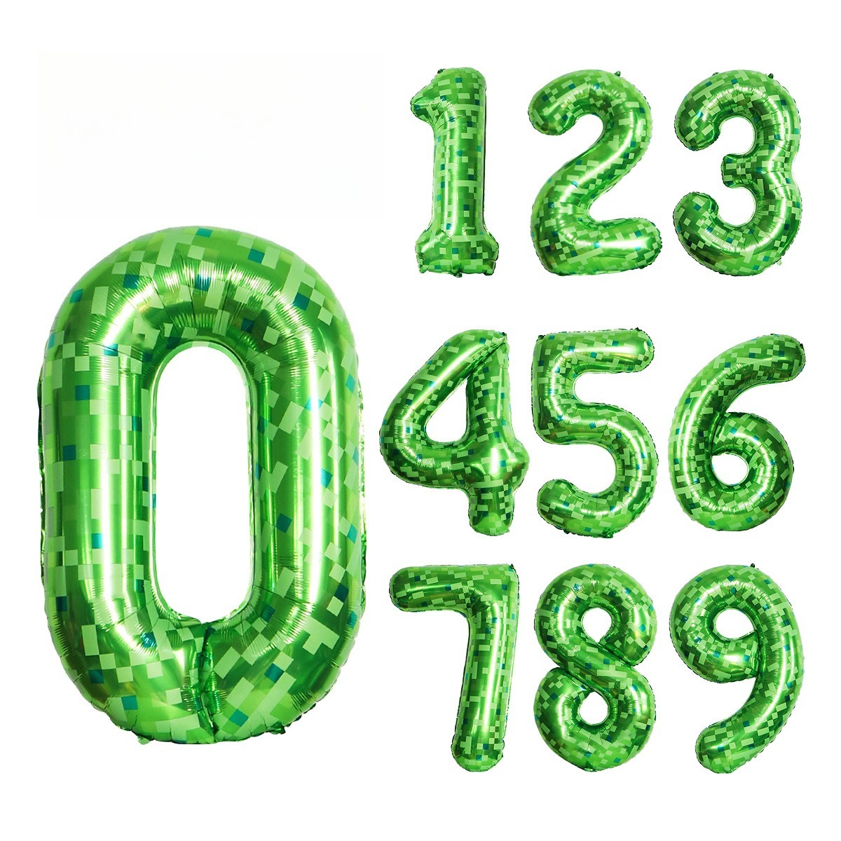 40Inch Green Pixel Number Ball - Party Games Minecraft review and price