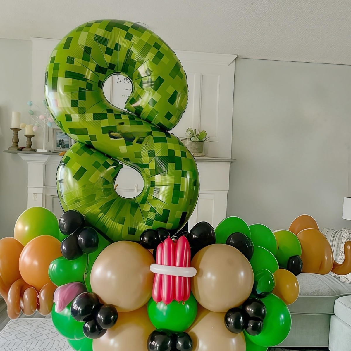 40Inch Green Pixel Number Ball - Party Games Minecraft review and price