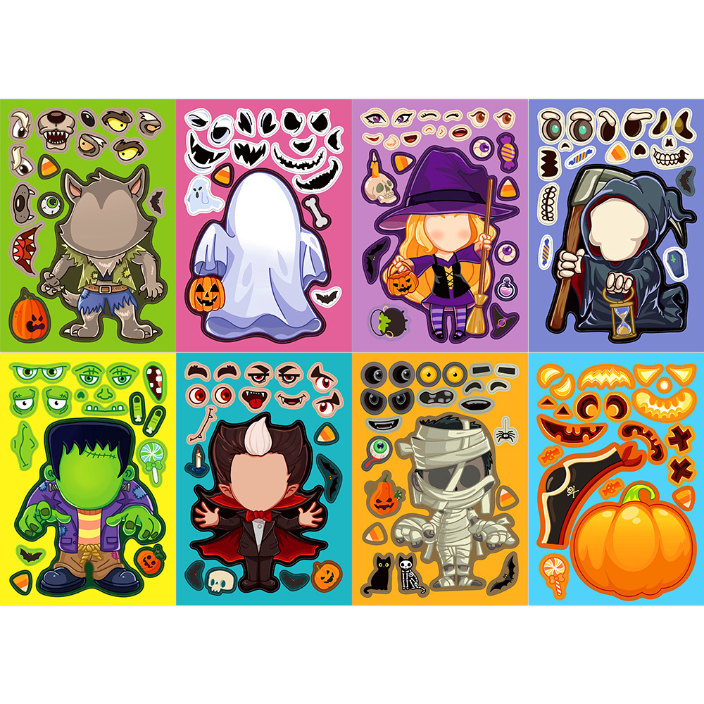 8pcs/pack Cartoon Halloween St - Party Games Instagram review and price