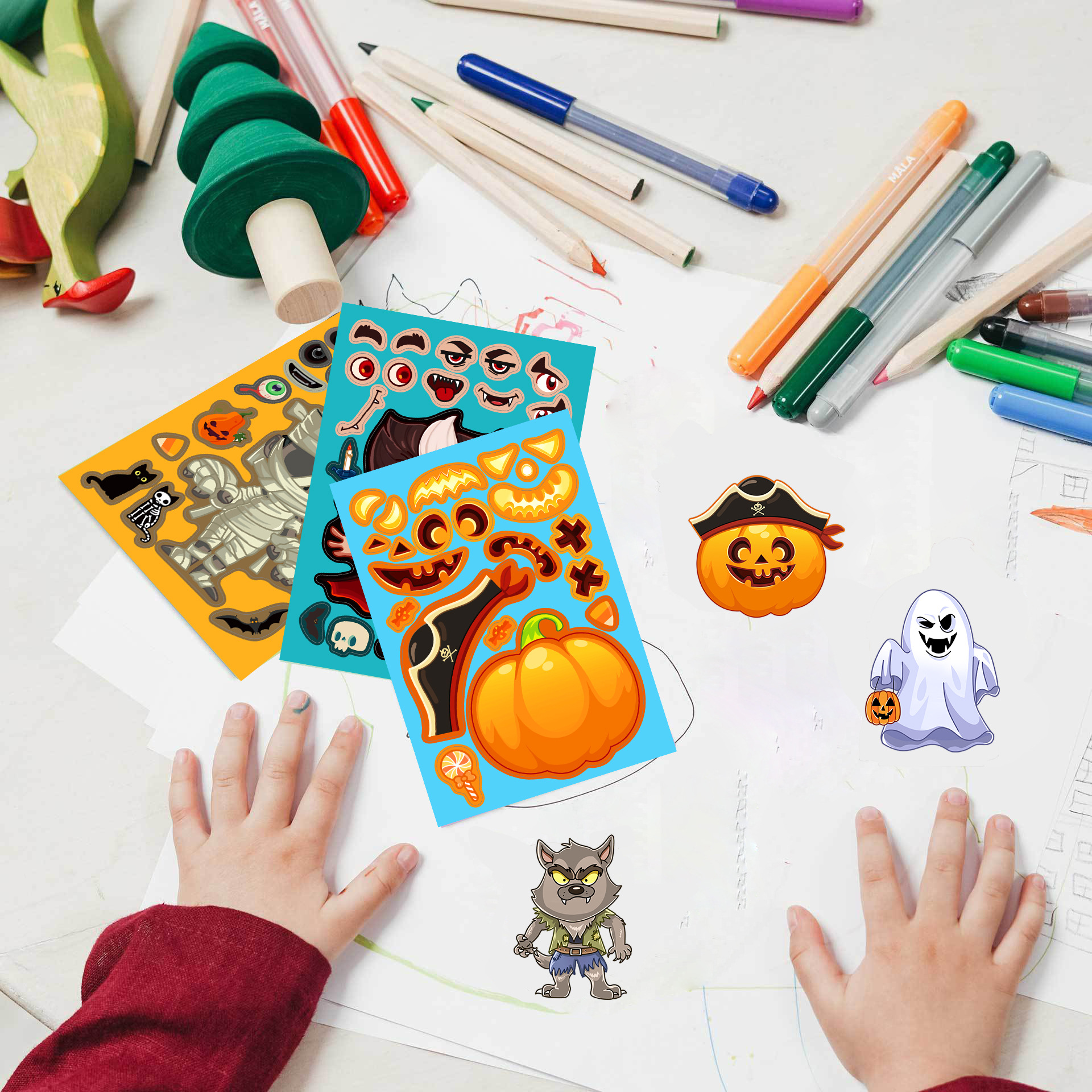 8pcs/pack Cartoon Halloween St - Party Games Instagram review and price