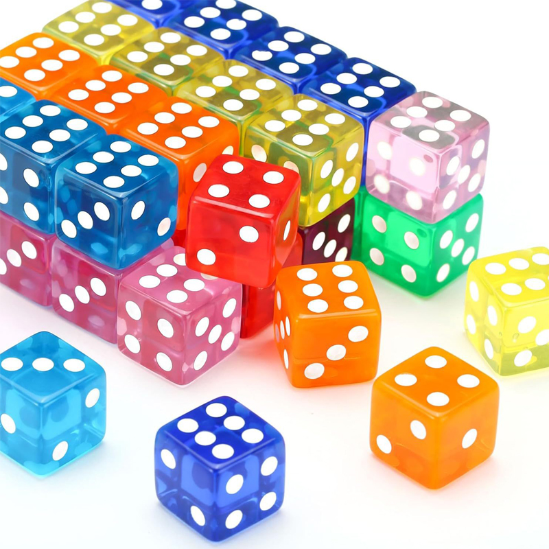 12PCS 16MM Transparent Dice Fo - Party Games Juegos De Mesa review and price