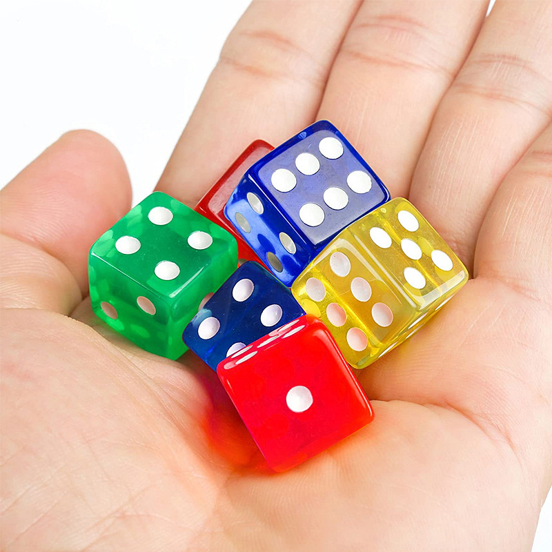 12PCS 16MM Transparent Dice Fo - Party Games Juegos De Mesa review and price