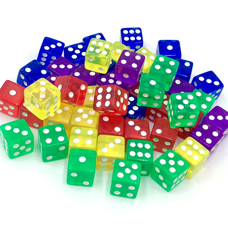 12PCS 16MM Transparent Dice Fo - Party Games Juegos De Mesa review and price