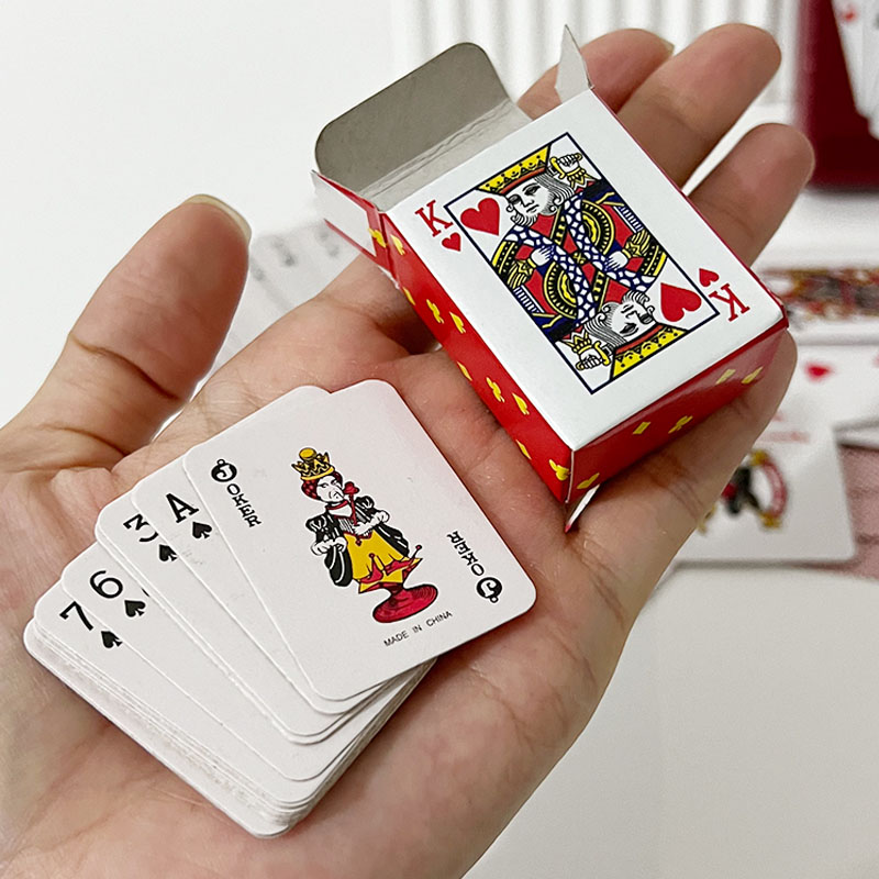 Mini Poker Playing Cards Cute  - Party Games Juegos De Mesa review and price