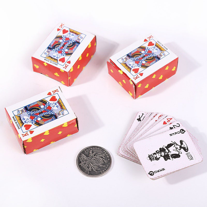 Mini Poker Playing Cards Cute  - Party Games Juegos De Mesa review and price