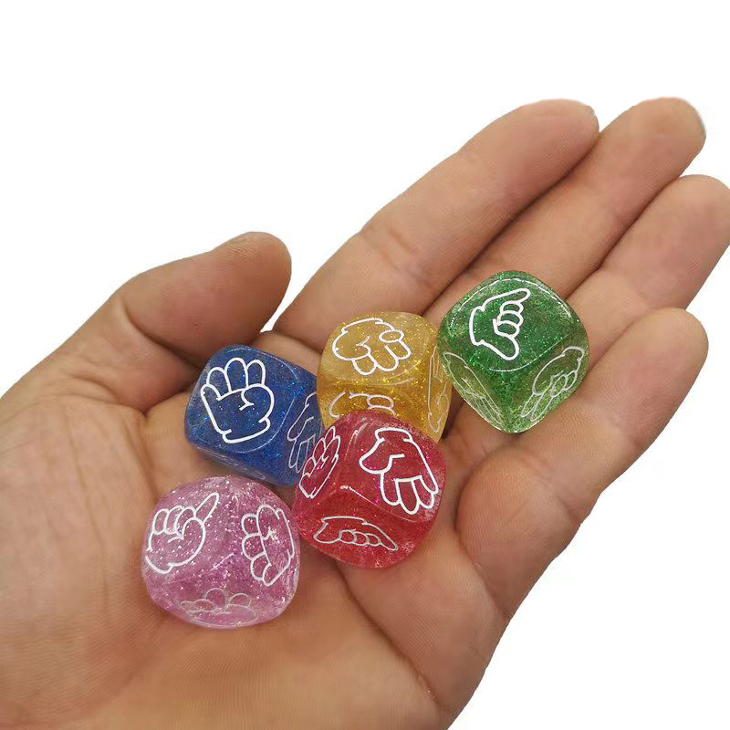 10PCS Glitter Dice 6 Sided 20M - Party Games Juegos De Mesa review and price