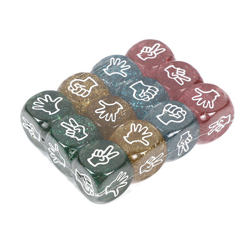 10PCS Glitter Dice 6 Sided 20M - Party Games Juegos De Mesa review and price