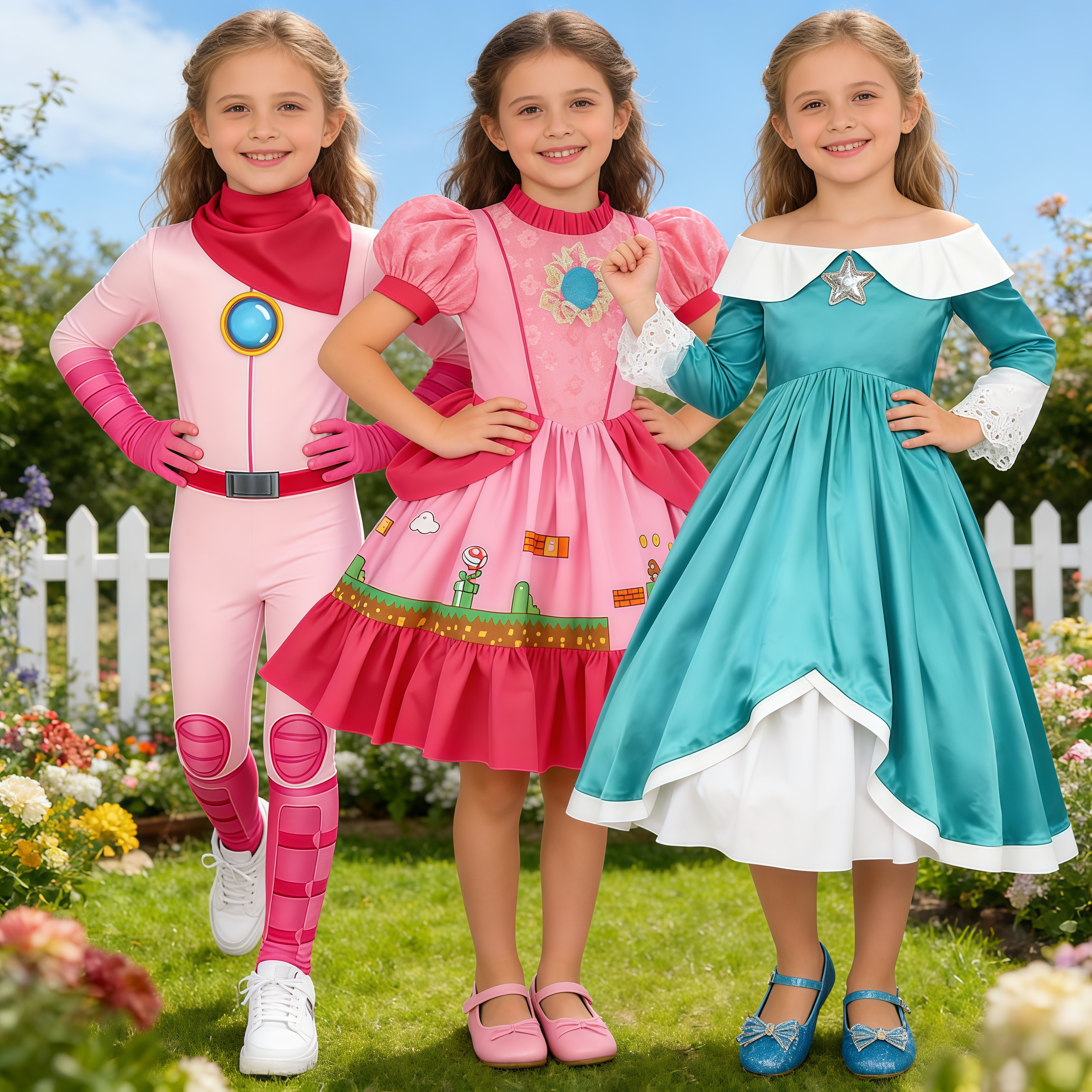 Girls Peach Princess Jumpsuit  - Party Games Adult Birthday review and price