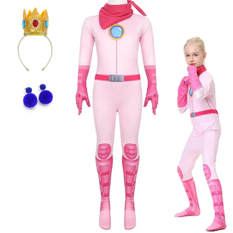 Girls Peach Princess Jumpsuit  - Party Games Adult Birthday review and price