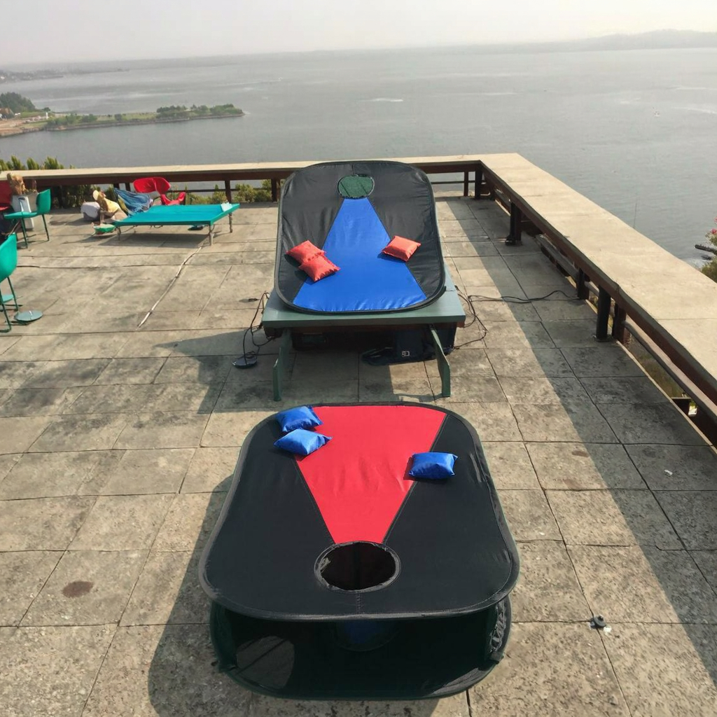 Collapsible Portable Cornhole  - Cornhole Board Set review and price